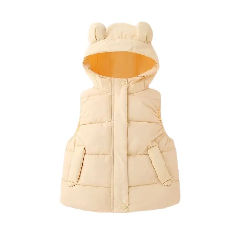 Mini Fashion™ - Kamizelka z kapturem - Bezrękawnik dziecięcy