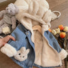 Girls Bunny Denim Coat – Ciepło i wygoda – kurtka dziecięca