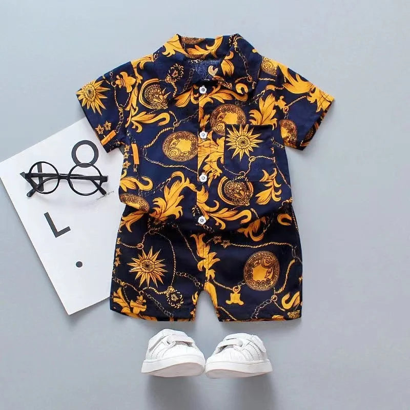 Mini Fashion™ - Świeżość i radość - Kwiatowy zestaw dla chłopców