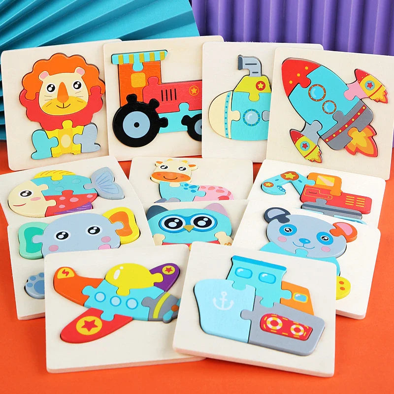 3D Wooden Puzzle™ - Drewniana układanka - Zabawka edukacyjna