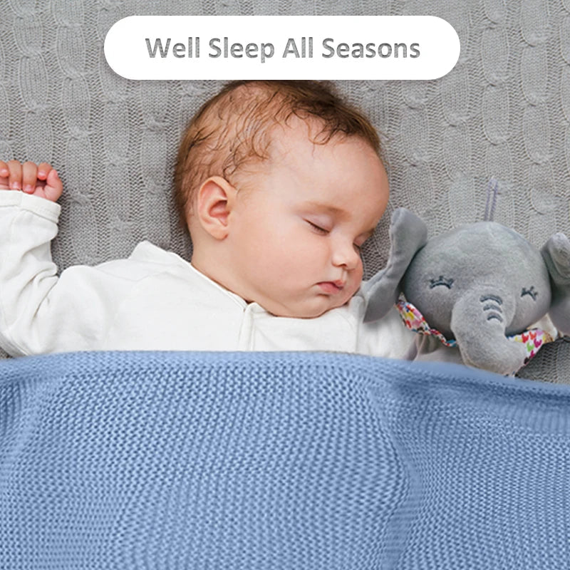 Personalized Baby Blanket – Miękki i wyjątkowy – bawełniany koc z indywidualnym haftem