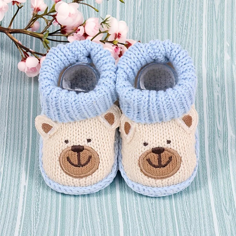 Mini Fashion – Dzianinowe buciki dla niemowląt (3-6 miesięcy)