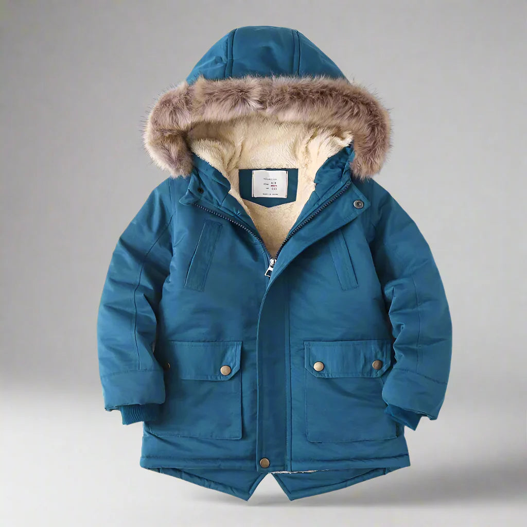 CozyTrend – Elegancka i ciepła – kurtka zimowa z futrzanym kołnierzem