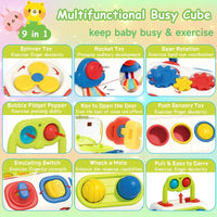 Thumbnail for BusyCube – Inteligentna i zabawna – kostka Montessori Fidget 10 w 1