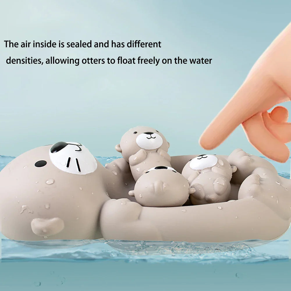 Bath Buddies™ - Pływająca rodzina wydr - Zabawki do kąpieli
