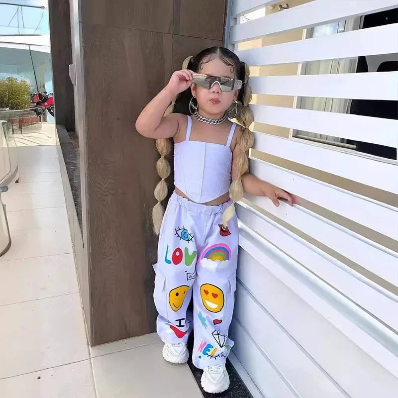 Mini Fashion™ - Modny dziecięcy zestaw podkoszulek i spodnie