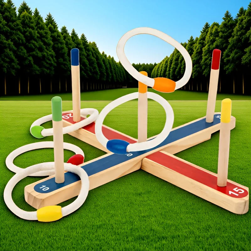 Montessori Ring Toss Game – Aktywna zabawa i nauka – gra w rzucanie pierścieniami
