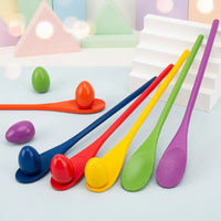 Thumbnail for Wooden Egg Spoon Game – Motoryka i nauka – Gra równoważna „Wyścig jajek”