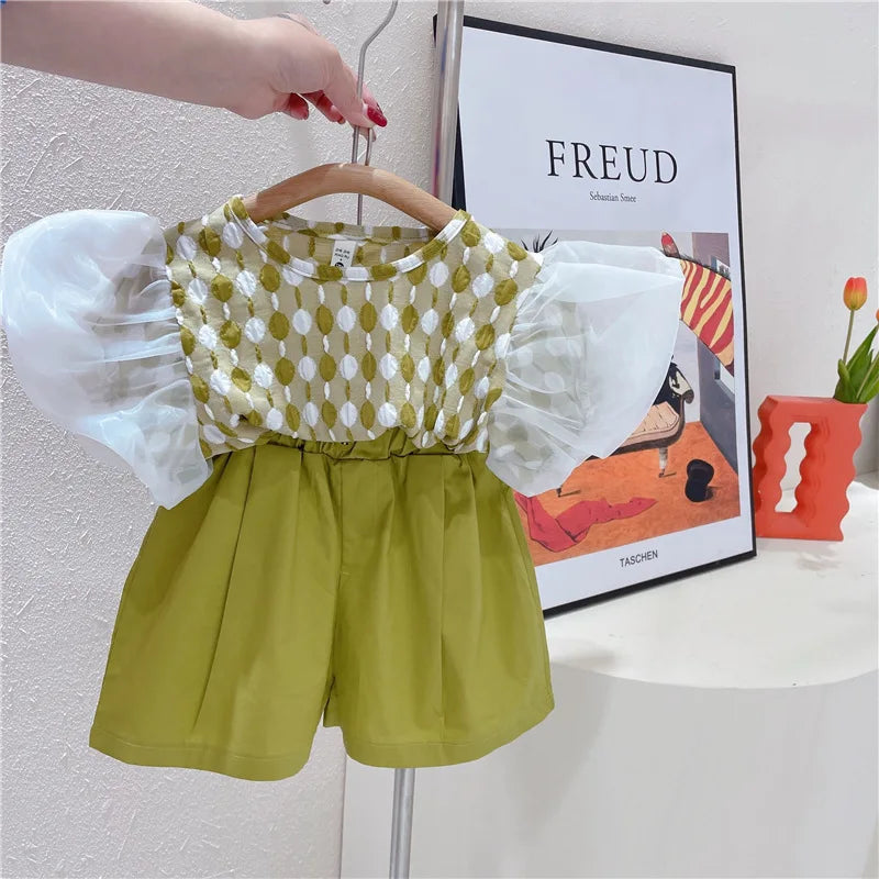 Mini Fashion™ - Dziewczęcy zestaw na lato - Ubranka dla dzieci