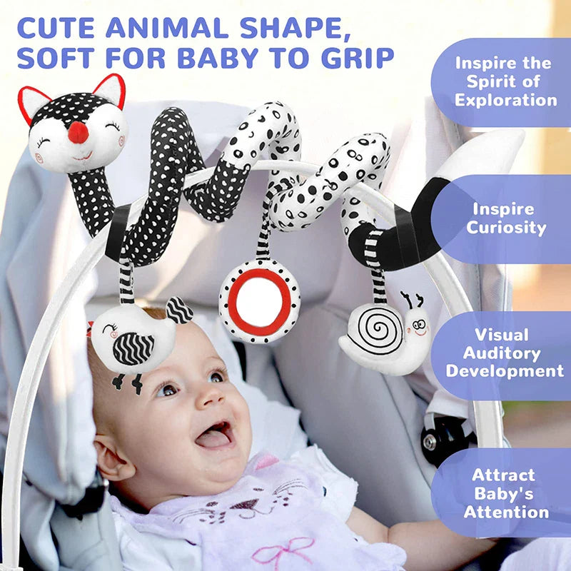 Baby Spiral Toy™ - Fotelik samochodowy i zabawki do wózka