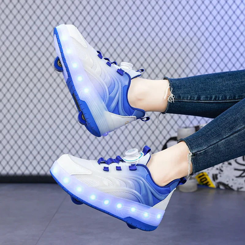 Light-Up Skate Shoes – LED i wygoda – świecące trampki na wsuw