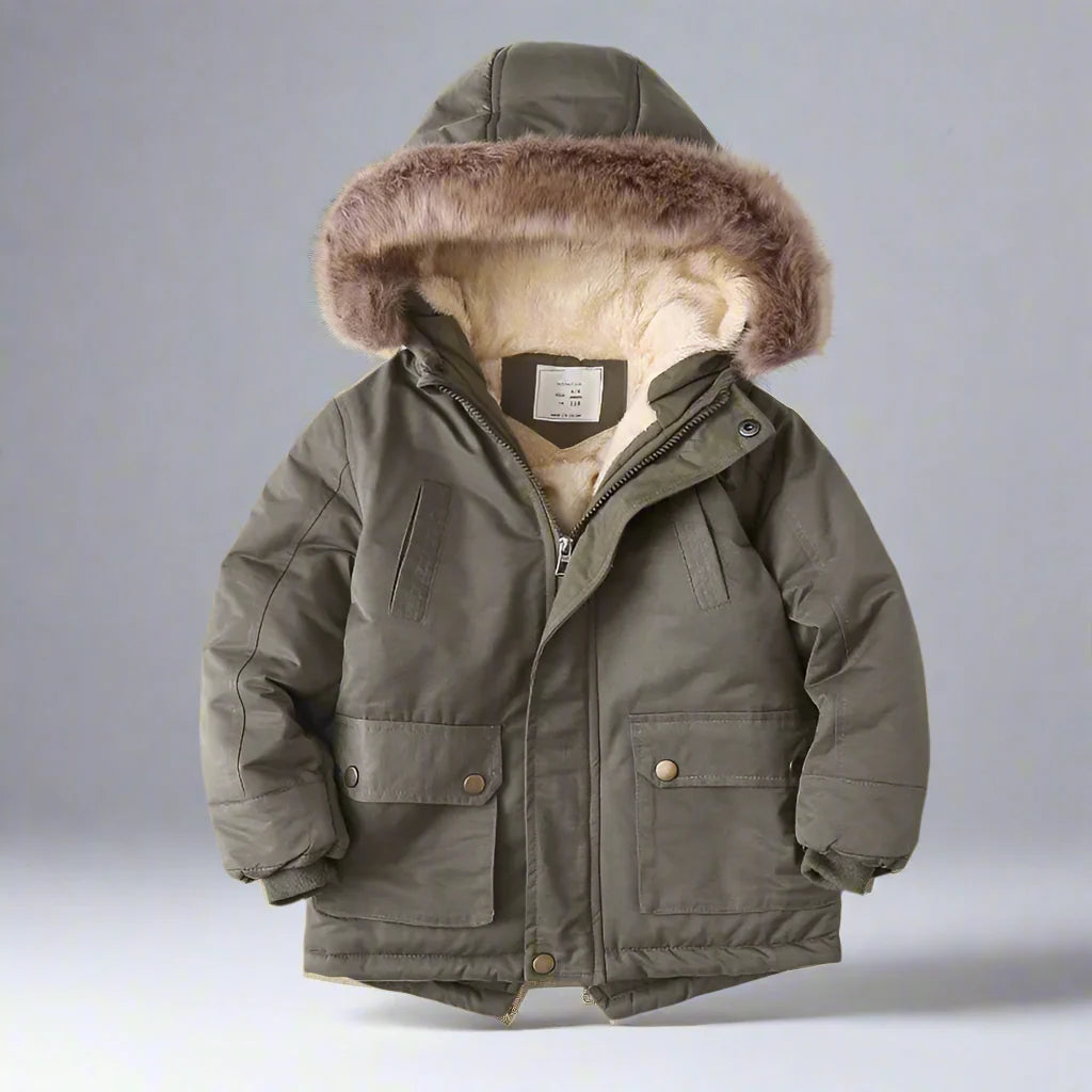 CozyTrend – Elegancka i ciepła – kurtka zimowa z futrzanym kołnierzem