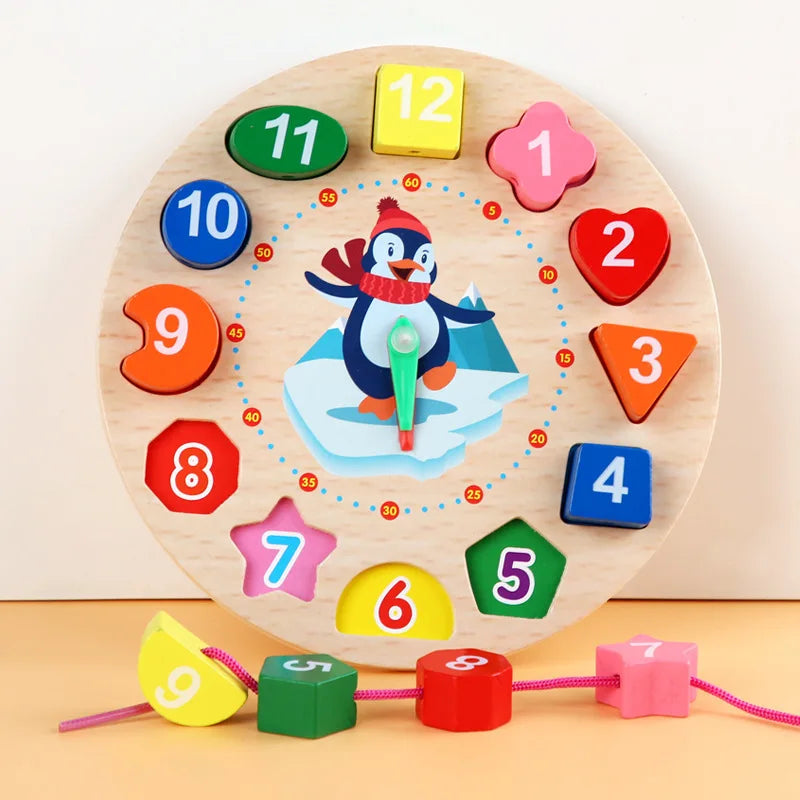 Learning Clock™ - Drewniany zegar edukacyjny - Nauka zegara
