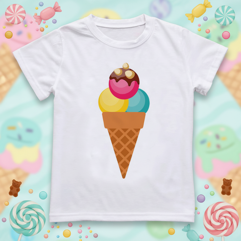 Boys & Girls Summer Tee – Komfort i zabawa – koszulka dziecięca z zabawnym nadrukiem