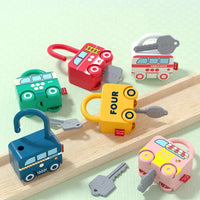 Thumbnail for Puzzle Locks™ – Samochodzik w kształcie kłódki – Zabawka Montessori