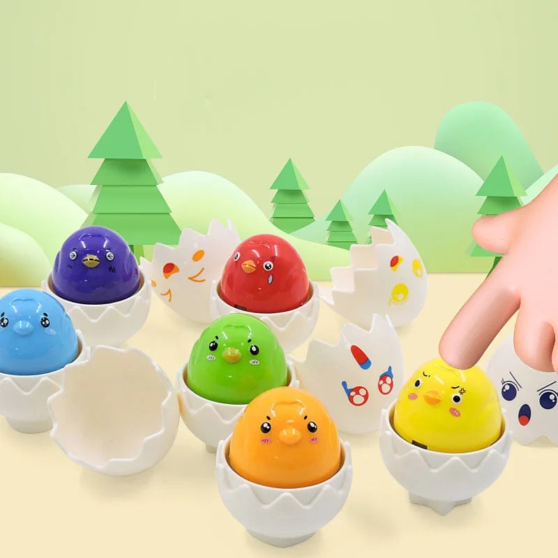 Montessori 3D Eggs Puzzle – Fajna zabawa na Wielkanoc – gra w sortowanie jajek