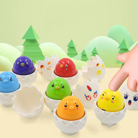 Thumbnail for Montessori 3D Eggs Puzzle – Fajna zabawa na Wielkanoc – gra w sortowanie jajek