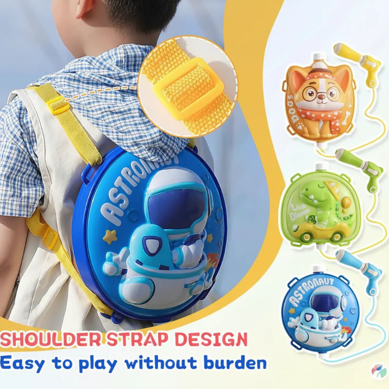 Kids Water Blaster – Zabawowy i praktyczny – plecak z pistoletem na wodę