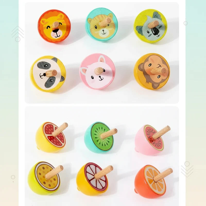 ColorSpin – Drewniane i zabawne – drewniana bączka Fidget