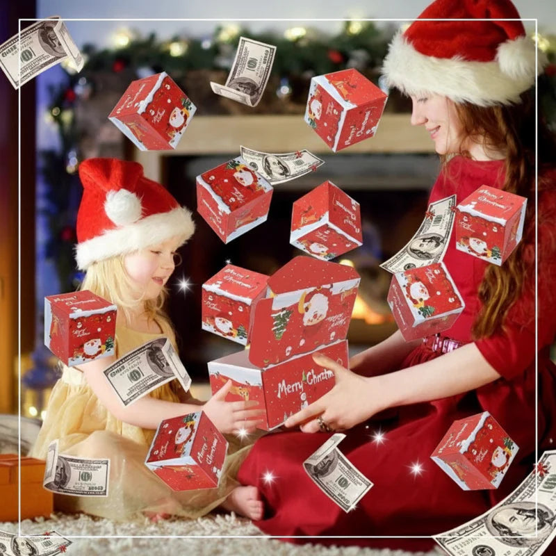 MerryPop – Magiczne i zaskakujące – świąteczne pudełko z prezentem pieniężnym