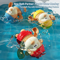 Thumbnail for Clockwork Monkey Toy – Zabawa i wodne szaleństwa – zabawka do kąpieli na nakręcanie