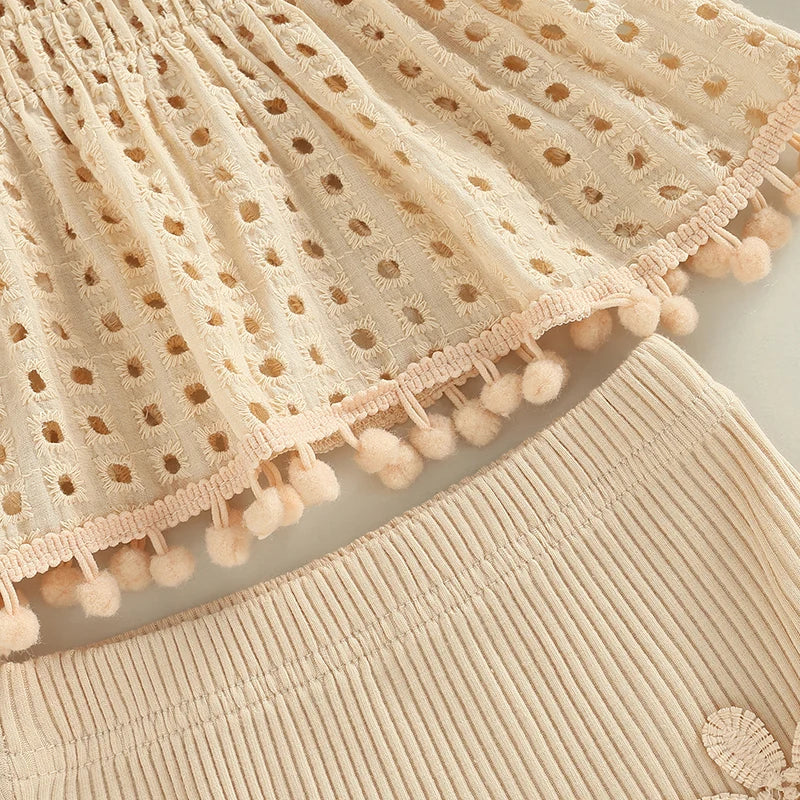Mini Fashion™ - Zabawny i zwiewny - letni zestaw dla dziewczynki