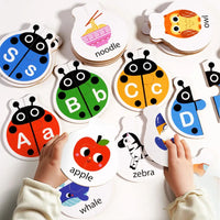 Thumbnail for Wooden Letter Matching Game – Nauka i zabawa – Puzzle z alfabetem