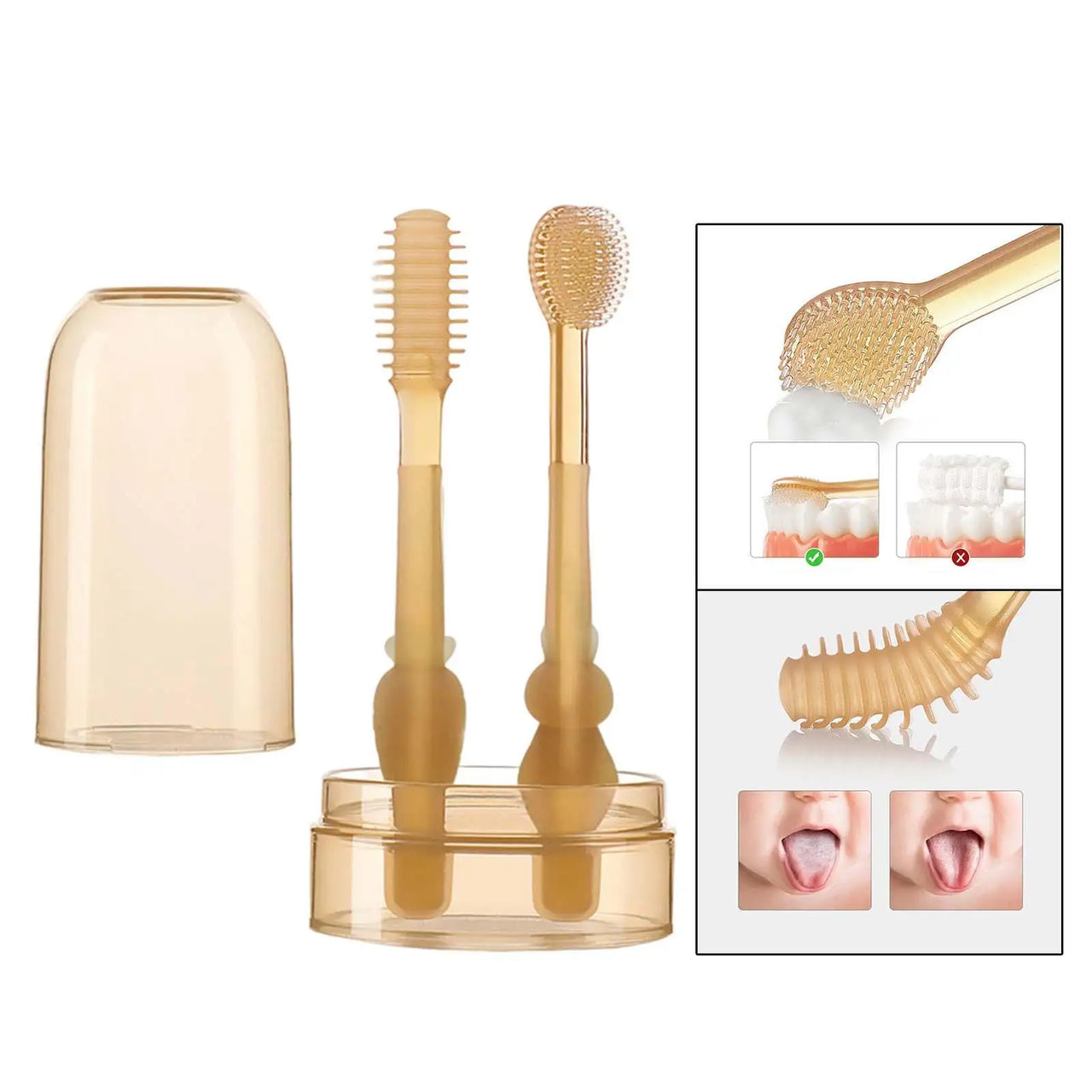 Baby Smile™ - Zestaw silikonowych szczoteczek do zębów dla dzieci