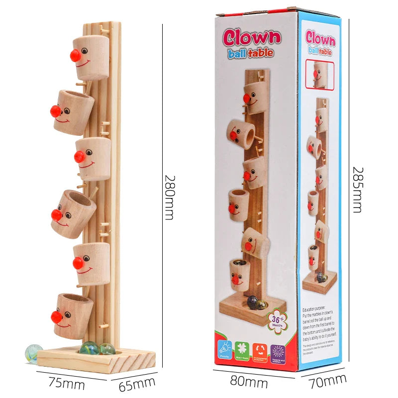 Clown Track™ – Rolki i nauka - marmurowe zabawki na torze