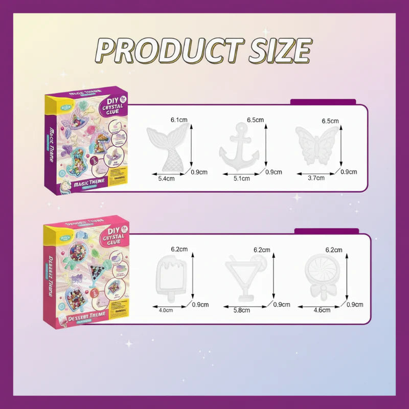 DIY Crystal Keychain Kit – Kreatywne i zabawne – zestaw do wykonania breloczka