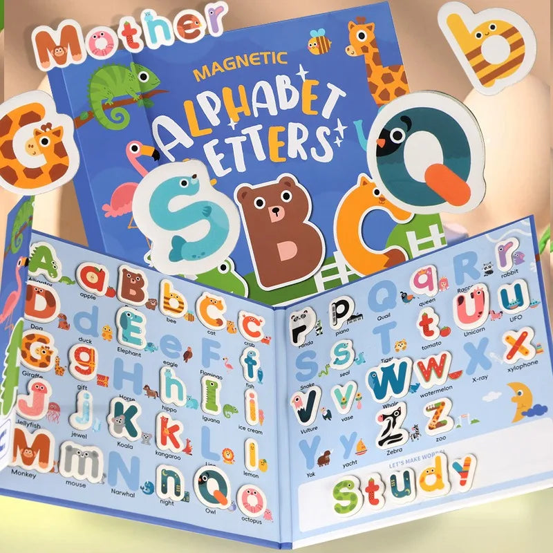 BusyBrain – Nauka angielskich słówek i matematyka – Alfabet i cyfry Książka z łamigłówkami