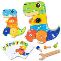 Thumbnail for Dino Screwdriver Board™ - Zabawka sensoryczna dinozaur - Montessori