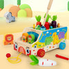 Montessori Animal Matching Toy – Edukacyjne i interaktywne – wózek z puzzlami