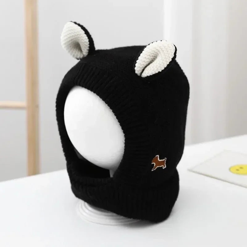 Mini Fashion™ - Czapeczka z uszami - Czapka komin dziecięca