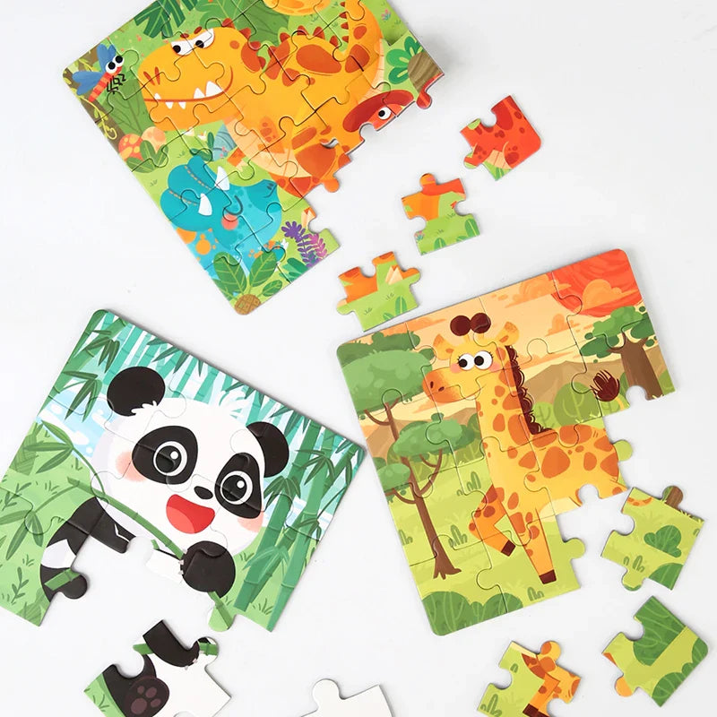 Magnetic Puzzle Book™ – Zabawa z przyjaciółmi zwierząt – Magnetyczna książka z puzzlami