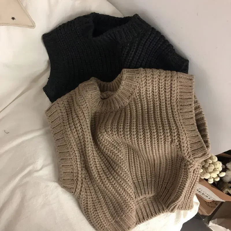 Mini Fashion™ - Kamizelka z dzianiny - Wełniany bezrękawnik