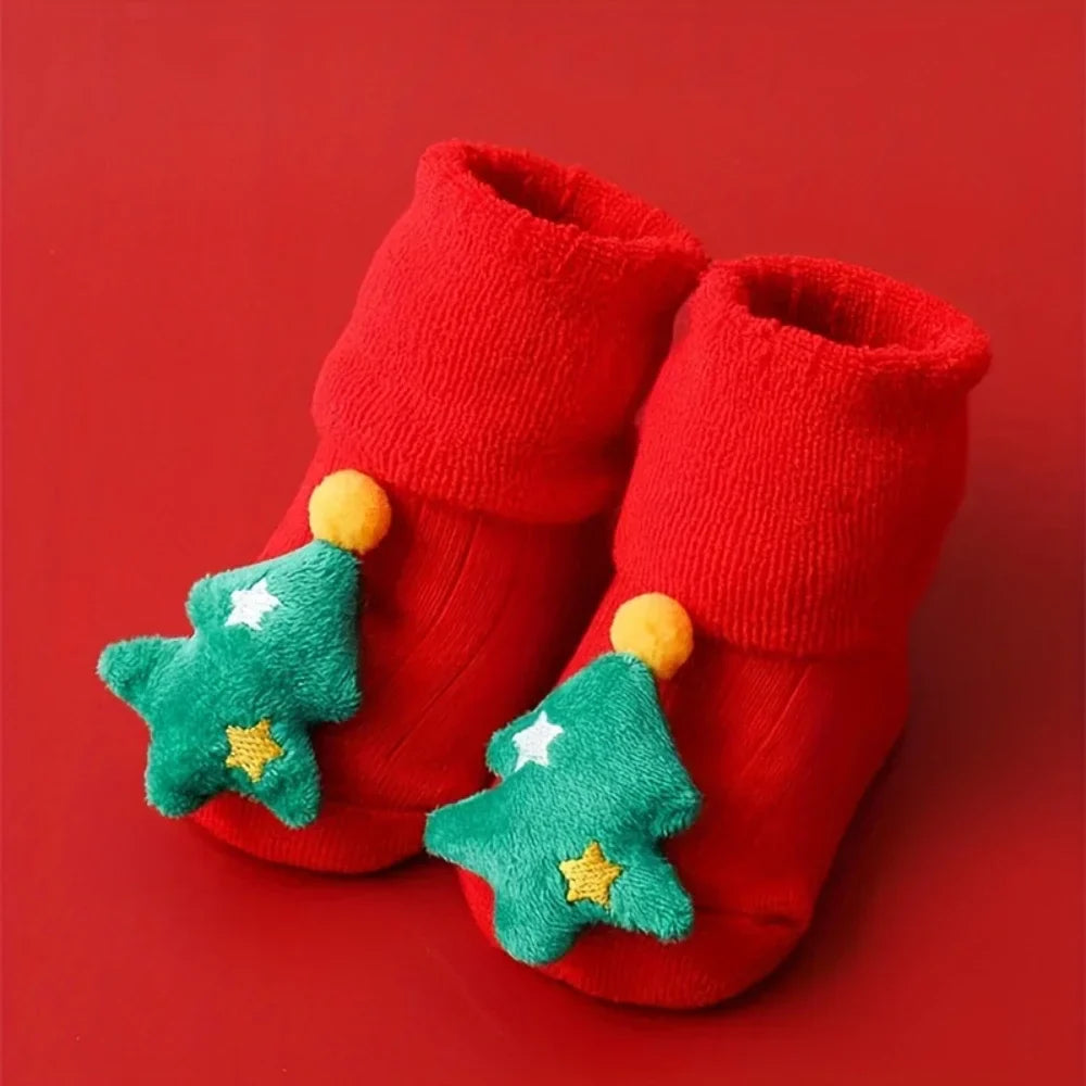 BabyClaus – Grube i wygodne – zimowe skarpety świąteczne z Mikołajem
