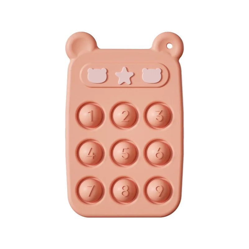 Fidget Toy™ - Silikonowy telefon sensoryczny - Gryzak i zabawka 2 w 1