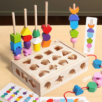 Thumbnail for Woods™ - Wspieranie kreatywności i doskonalenie umiejętności - kolorowy zestaw puzzli Montessori