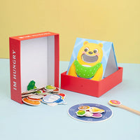 Thumbnail for Educational Play House™ – Umiejętności motoryczne i rozpoznawanie kolorów - gra Montessori o jedzeniu