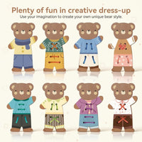 Thumbnail for ThreadBear – urocze i edukacyjne – zabawka Montessori do nawlekania w kształcie misia