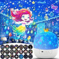 Thumbnail for CosmoGlow – Marzycielski i kreatywny – lampka nocna Galaxy Projector z obrotem o 360°