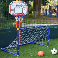 Thumbnail for Kids Ball Games - Podwójna zabawa - zestaw zabawek do piłki nożnej i koszykówki