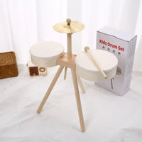 Thumbnail for Kids Wooden Drum Toy – Muzyka i kreatywność – zestaw perkusyjny