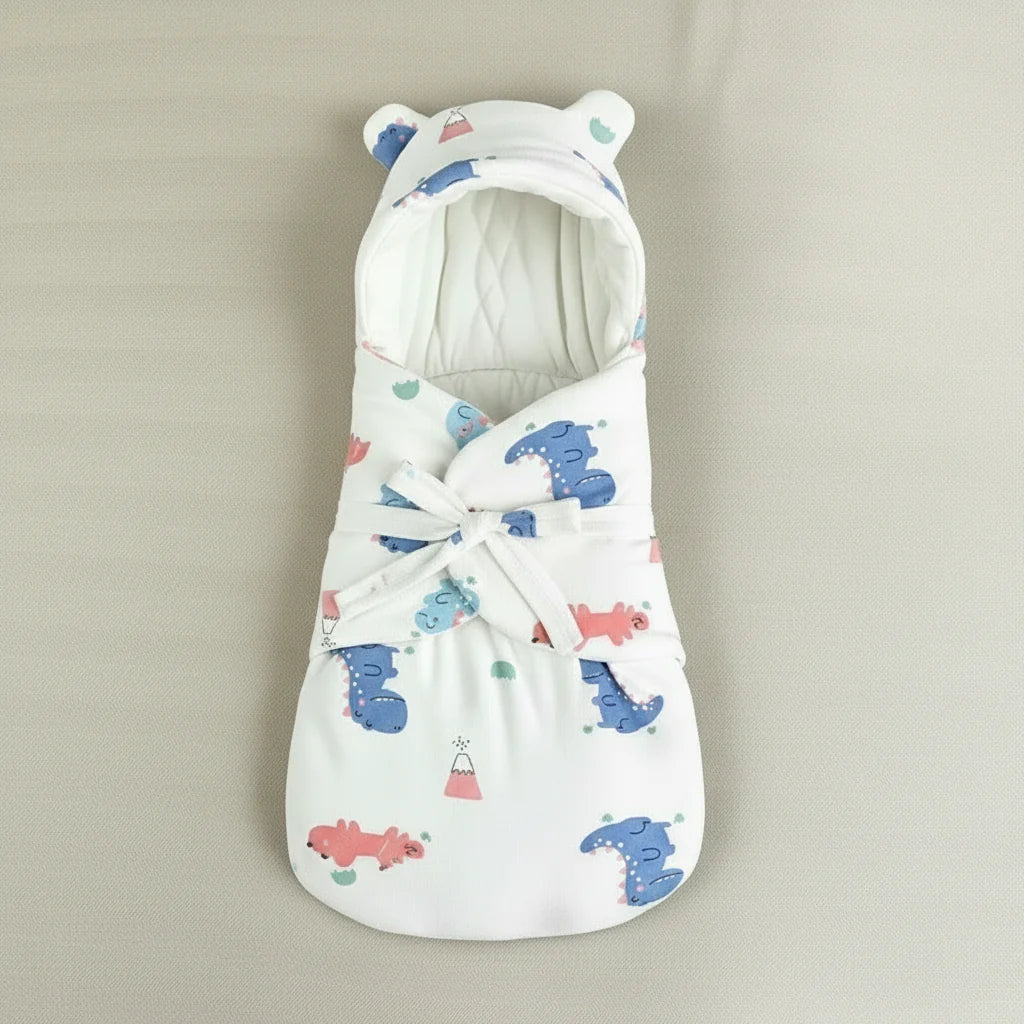 SnuggleBear – Komfort i wygoda – bawełniany kocyk do owijania niemowląt