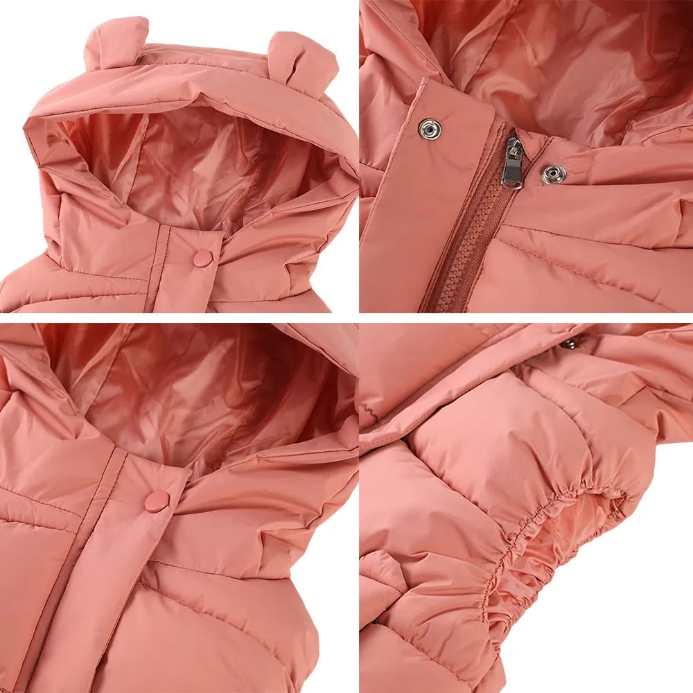 Mini Fashion™ - Kamizelka z kapturem - Bezrękawnik dziecięcy