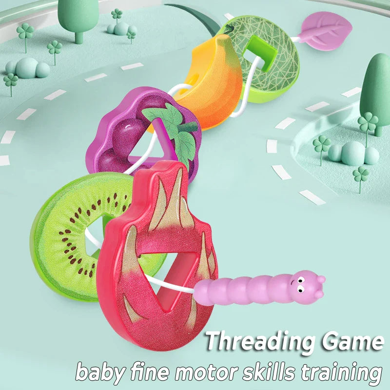 Fruit Lacing Game™ – Umiejętności motoryczne - zabawki z owocowymi koralikami