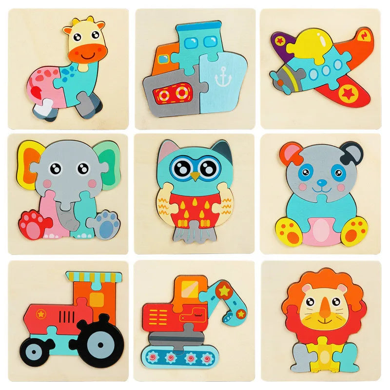 3D Wooden Puzzle™ - Drewniana układanka - Zabawka edukacyjna