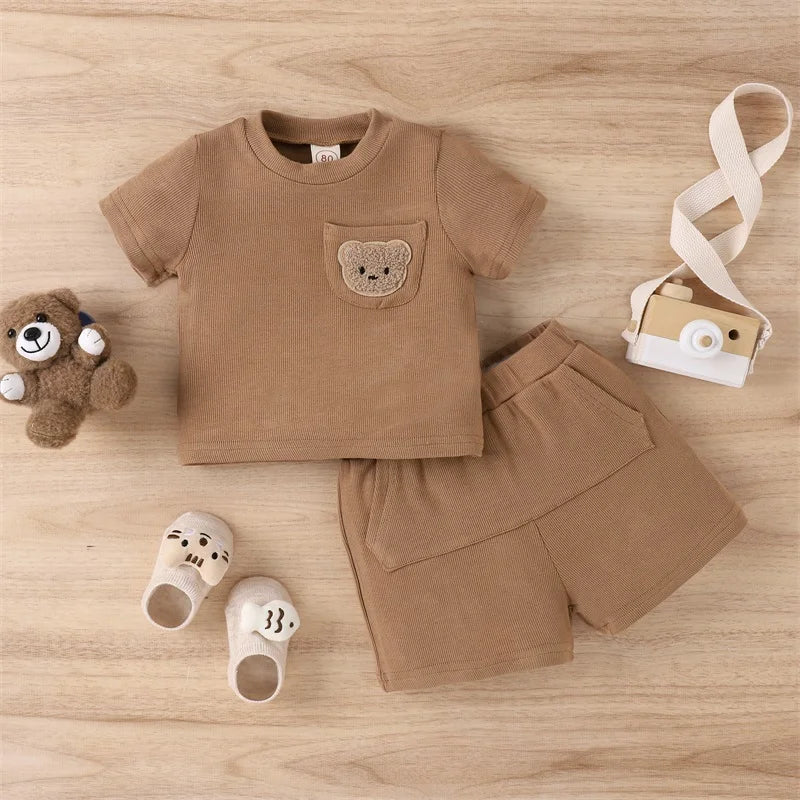 Mini Fashion™ - Zestaw odzieży z misiem - Ubranka dziecięce