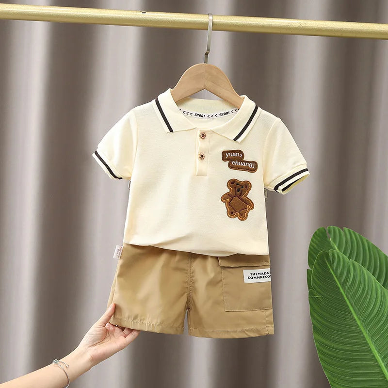 Mini Fashion™ - Letni komplet chłopięcy - Odzież dla dzieci